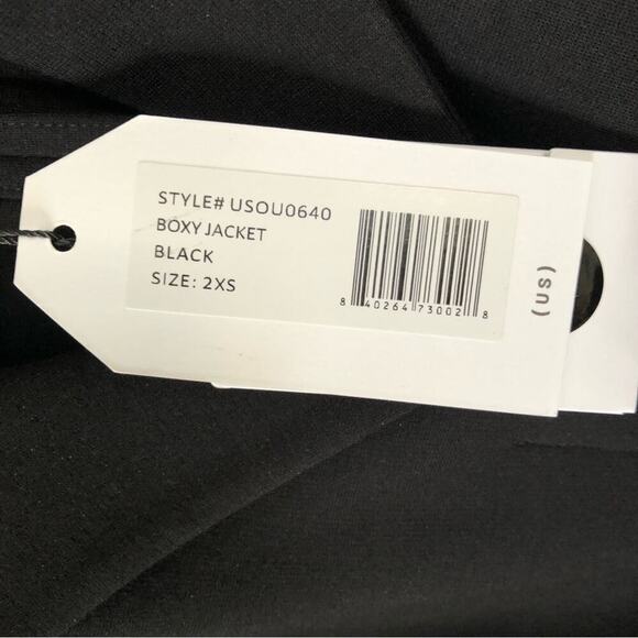 Universal Standard Desk-to-Dinner Ponte Blazer NWT Size 8 (2XS) Black - Picture 8 of 12